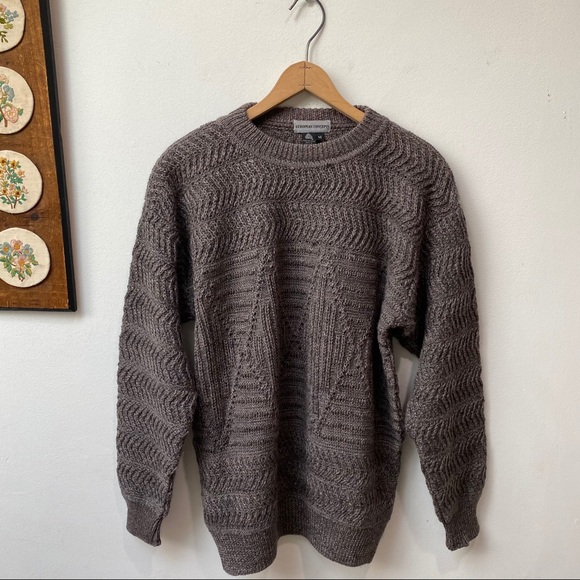 Vintage Other - Vintage Pure New Wool Chunky Knit Sweater